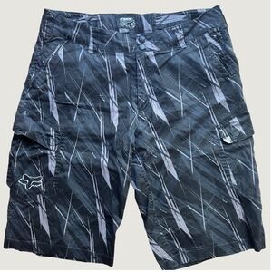Fox Racing Men's Size 36 Sergeant Shorts Camo Black Gray MTB Trail Riding